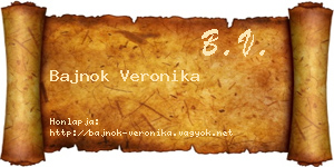 Bajnok Veronika névjegykártya