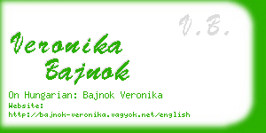 veronika bajnok business card